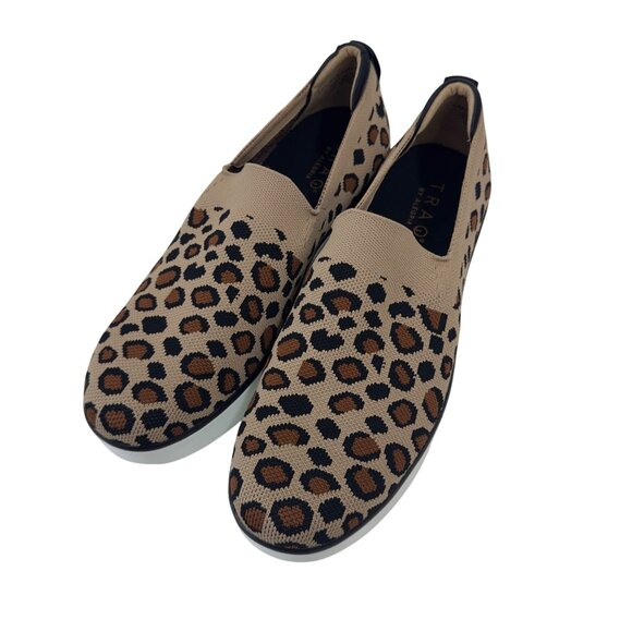 Traq by Alegria Mystic Womens Slip-On Leopard Print Slip On Shoes Size 41 - Picture 15 of 16